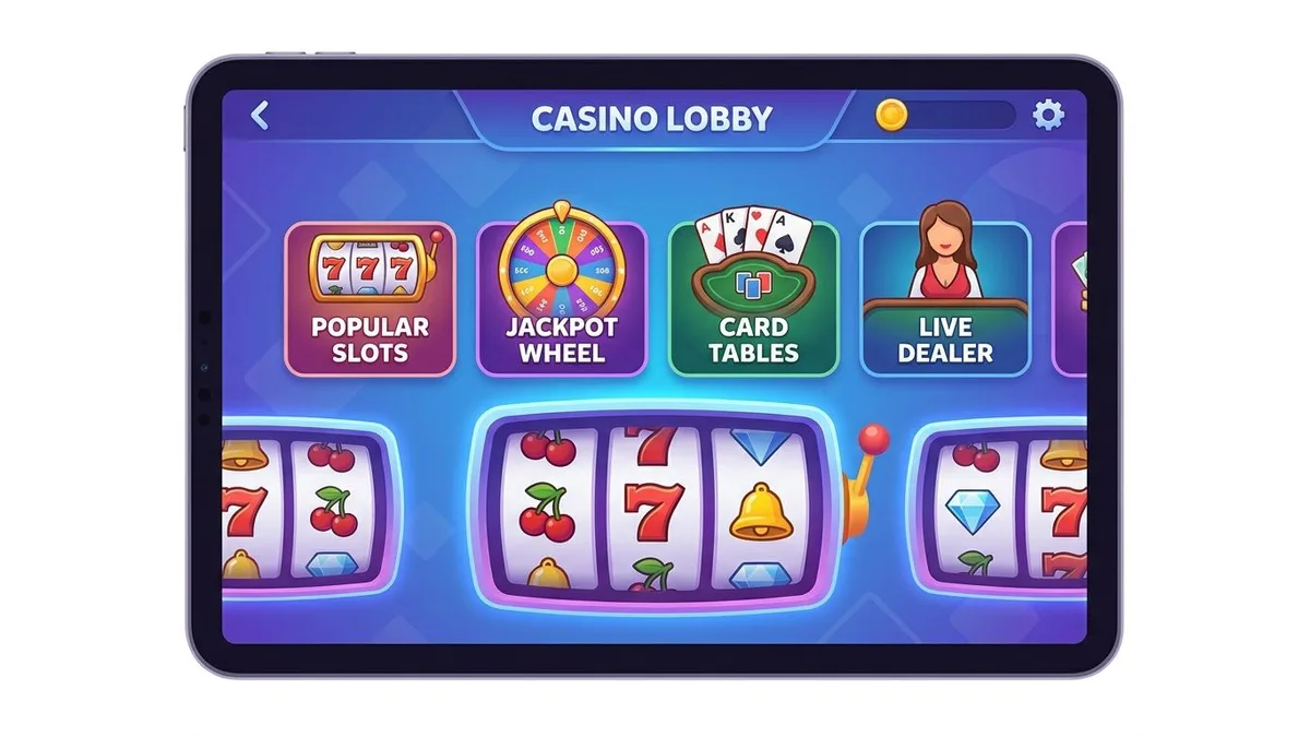 Casino games lobby